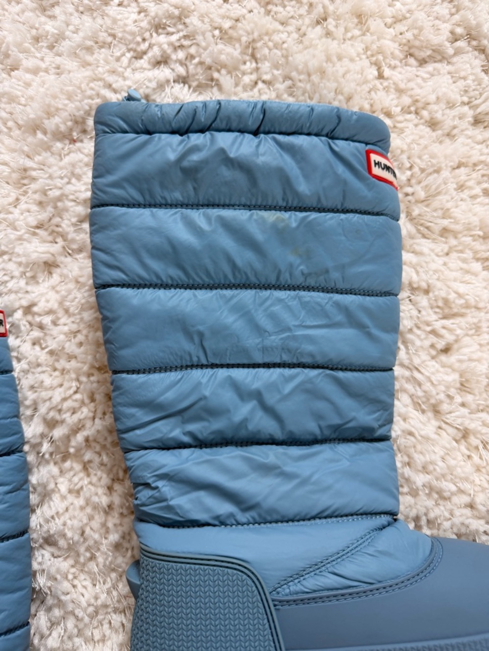 Hunter Insulated Winter Boots Women’s Light Blue Size 7 - Picture 4 of 5